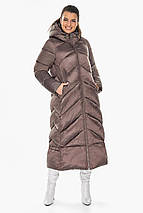 Куртка жіноча оригінальна в кольорі сепії модель 58968, фото 2
