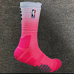 Рожеві високі Nike Elite Crew NBA спортивні баскетбольні шкарпетки
