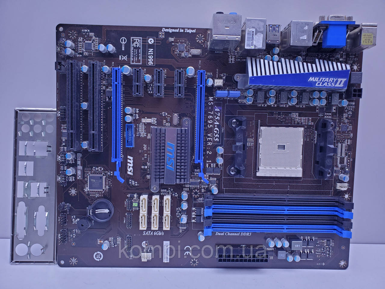 Материнська плата sFM1 MSI A75A-G55 (Soket FM1,DDR3,бу)