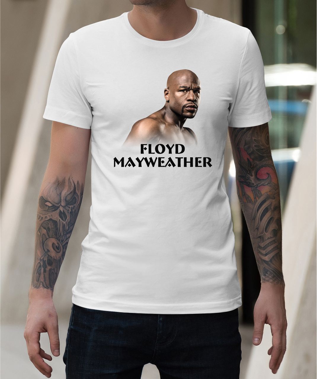 Мужская одежда с боксерами, майка Флойд Мейвезер футболки бокс - интернет магазин футболки с тематикой бокса - фото 1 - id-p2055763223