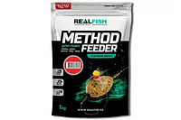 Прикормка Метод Фидер RealFish 0,8кг Method Feeder Палтус,69913