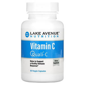 Вітамін C (аскорбінова кислота) Lake Avenue Nutrition Vitamin C Quali-C 1000 мг 60 капс.
