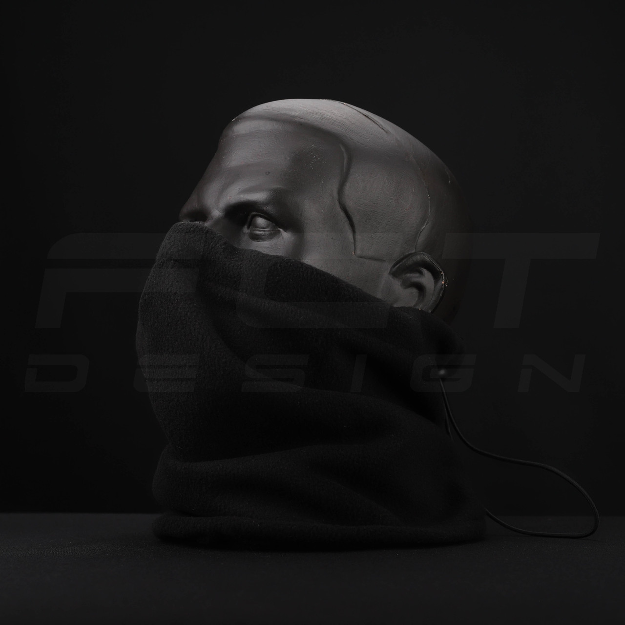 Баф анатомічний фліс чорний, фото 1