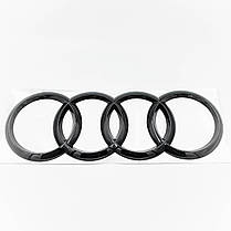 Задня емблема AUDI (Ауді) NEW Q7 (4M) 2015-... - Чорний глянець 230 x 80 мм, фото 3