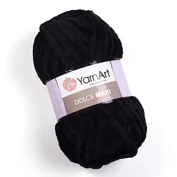 YarnArt Dolce Maxi, колір Чорний №742