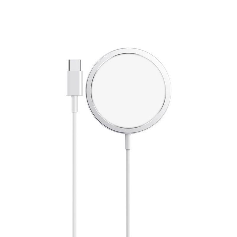 Бездротовий зарядний пристрій Hoco CW30 Pro Original MagSafe 15W, Silver (744036)
