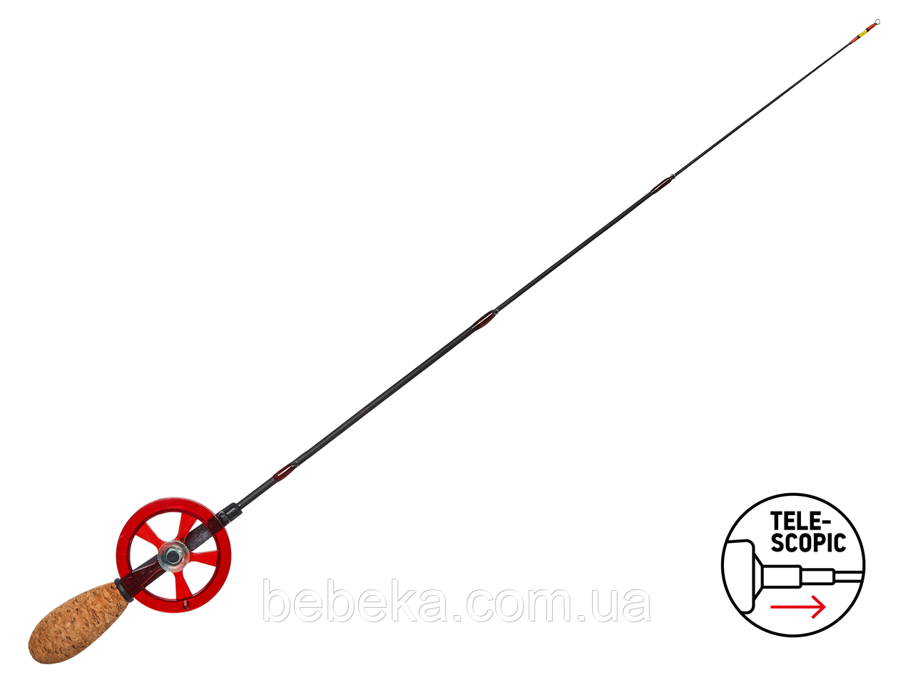Вудка зимова телескоп Lucky John C-Tech JIG LIGHT 3 (3 секції, графіт) 55см (LJ114-01)