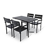 Набір для дачі стіл та стільці "Стела" Венге від Mix-Line, фото 3