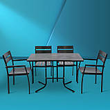 Набір для дачі стіл та стільці "Стела" Венге від Mix-Line, фото 7