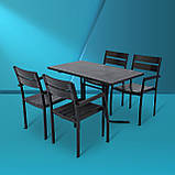 Набір для дачі стіл та стільці "Стела" Венге від Mix-Line, фото 5