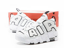 Nike Uptempo White Жіночі кросівки Найк Аптемпо в білому кольорі