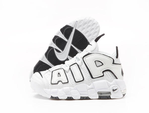 Nike uptempo blue and white sales