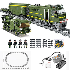 Конструктор ZIPP Toys Поїзд DF2159 з рейками Зелений