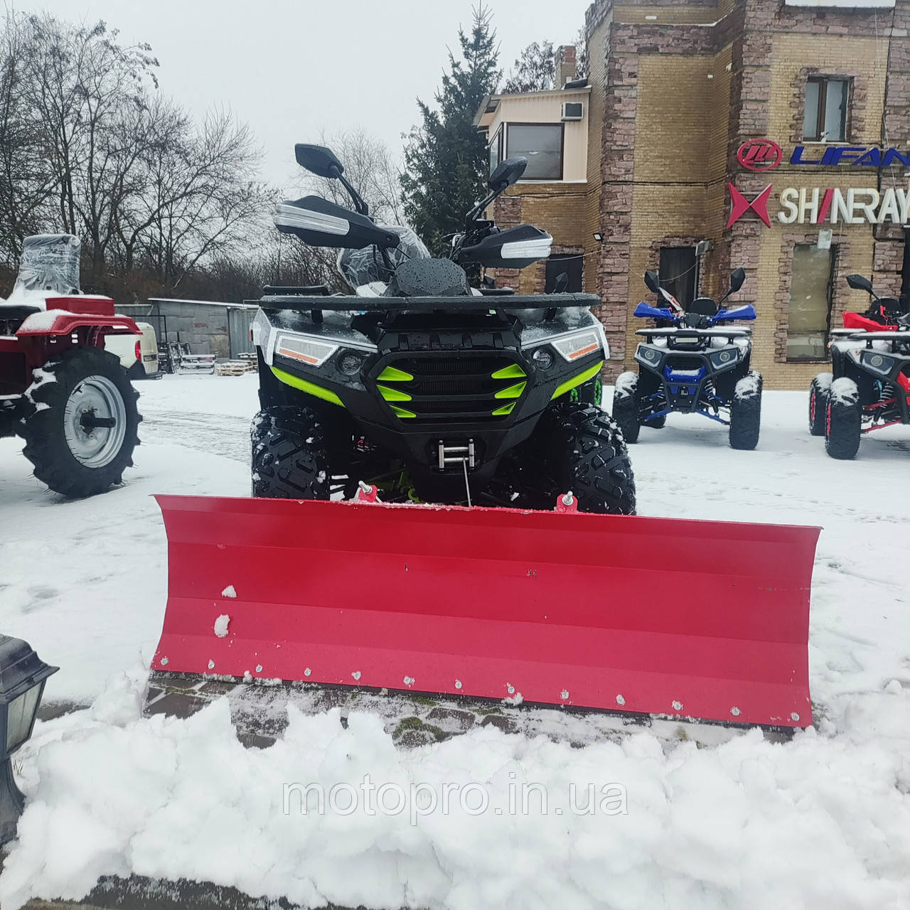 Універсальний відвал для очищення снігу/ лопата для квадроциклу