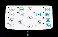 Мембранная клавиатура 11,5х6,5 см на панель управления врача для стоматологической установки