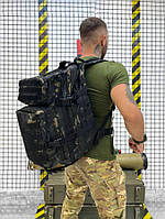 Тактический рюкзак 45 л многофункциональный black MTK ВТ7860