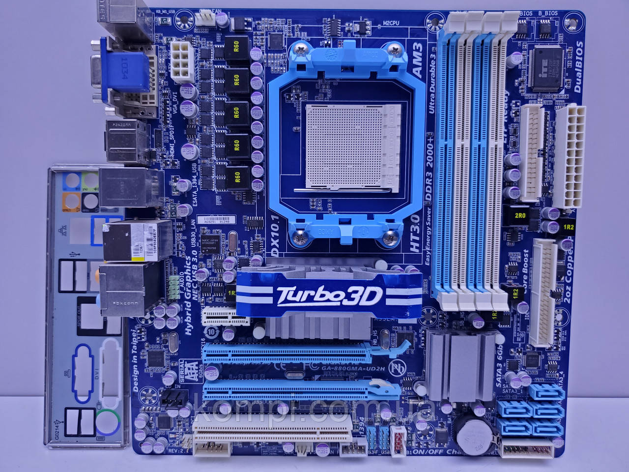 Материнська плата sAM3 Gigabyte GA-880GMA-UD2H (Socket AM3, DDR3, б/у)