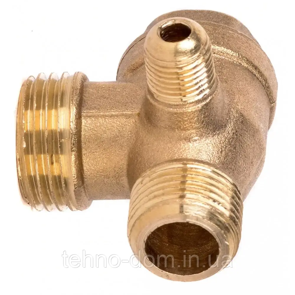 Зворотний клапан на компресор, 1/2 * 3/8 * 1/8 правий