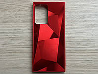 Чехол (панель, бампер, накладка) для Samsung Galaxy Note 20 Ultra красный, 3D рисунок, глянец, пластик