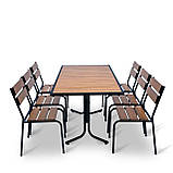 Набір стіл та стільці садових меблів "Ріо Максі" Тік від Mix-Line, фото 4