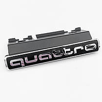 Емблема для решітки Quattro AUDI (Ауді) A4 (B9) 2018-2019, A4 (B9.5) 2019-… (Facelift) - 95 х 12 мм, фото 2