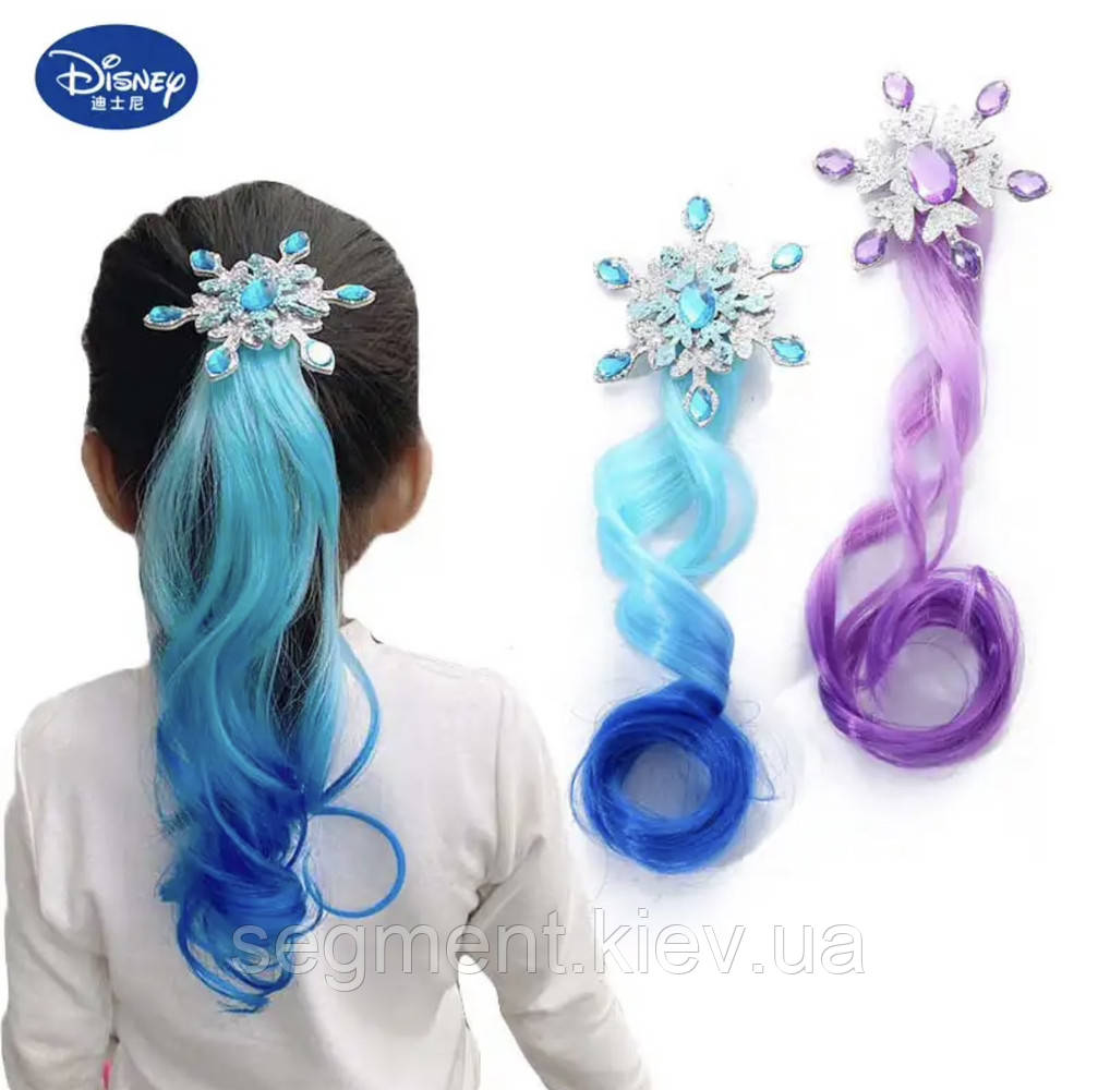 Новорічна прикраса для волосся дівчинки «Блакита сніжинка»