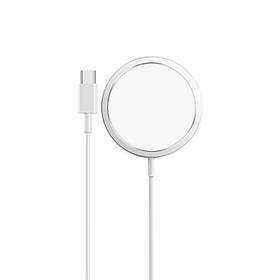 Бездротовий зарядний пристрій Hoco CW30 Pro Original MagSafe 15W, Silver (744036)
