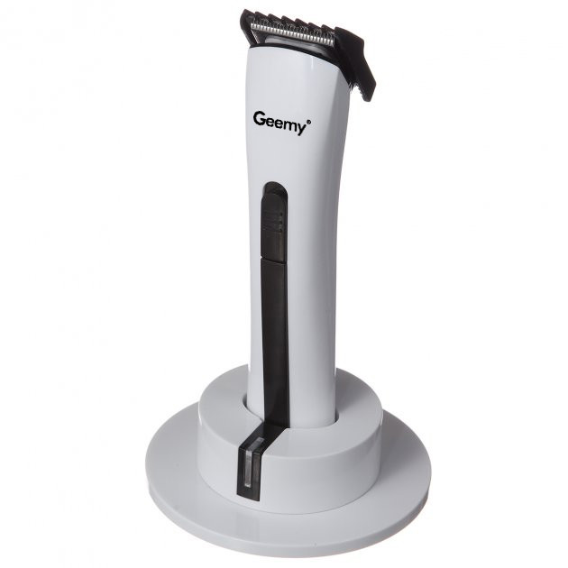 Машинка для стриження з підставкою Geemy GM-725 White (5437)