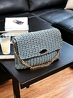 Стильна авторська жіноча в'язана сумка клатч  ручної роботи