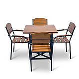 Набір для дачі стіл та стільці "Фіона" Тік від Mix-Line, фото 4