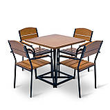 Набір для дачі стіл та стільці "Фіона" Тік від Mix-Line, фото 3
