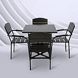 Набір стіл та стільці садових меблів "Фіона" Венге від Mix-Line, фото 4
