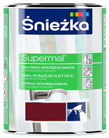 Эмаль Sniezka Supermal масляно-фталевая вишневая F595 0.8 л