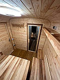 Дерев'яна мобільна Баня-Квадро"Беверен" 6 м (вільха, з котелом на дровах), фото 5