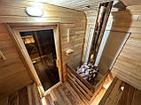 Дерев'яна мобільна Баня-Квадро"Беверен" 6 м (вільха, з котелом на дровах), фото 3