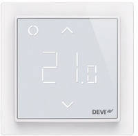 DEVI Терморегулятор DEVIreg Smart (+5+45С), Wi-Fi, 85 х 85мм, макс. 16A, белый Vce-e То Что Нужно