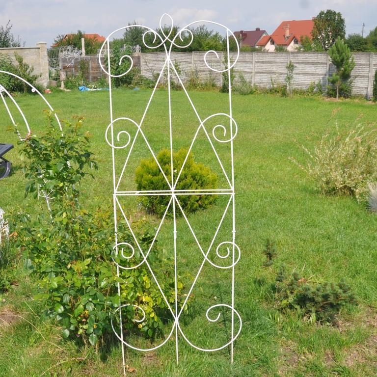 Опора для рослин Прованс 2,0 м, біла, металева, діаметр пров. 4 мм