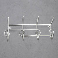 Вішалка "Нота 4" для одягу, металевий підлоговий стенд, сірий колір, 340 мм, ексклюзивна ручна робота