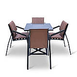 Набір для дачі стіл та стільці "Парма" Венге від Mix-Line, фото 3