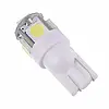 Світлодіодні LED лампочки з цоколем T10 (W5W, 9V-12V,5050-5smd БІЛІ), безцокольні лід лампи в габарити / 2шт, фото 2