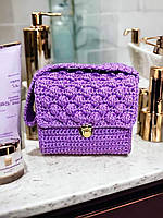 Ексклюзивна жіноча  в'язана сумка ручної роботи