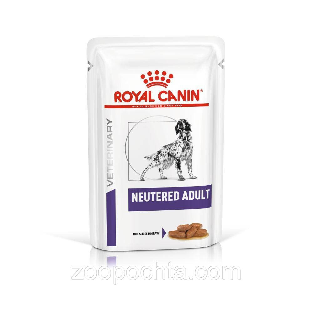 Вологий корм Royal Canin Neutered (Неутеред) для собак після стерилізації/кастрації, шматочки в соусі 100гр*12шт, фото 1