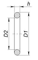 Кольцо резиновое уплотняющее круглого сечения 17х12.2х2.4