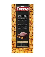 Чорний шоколад з цільним фундуком "Torras" Puro Negro Avellanas 200 г Іспанія