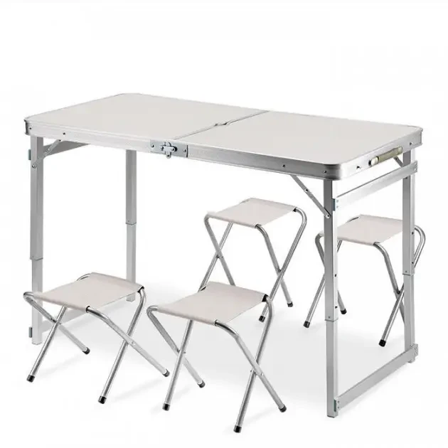 Стіл та стільці для пікніка Folding Table T-02 Білий