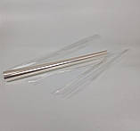 Рулон 500 гм 50 см пропіленової плівки, прозорий для пакування квітів прозорий 486 (1 шт.), фото 2