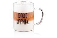 ARDESTO Набір чашок з ручками Good Morning , 420 мл, 2 од., боросилікатне скло Vce-e Те Що Потрібно