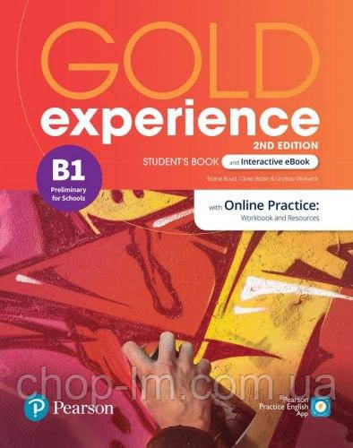 Gold Experience (2nd Edition) B1 Student's Book with Interactive eBook + Online Practice / Підручник із практикою