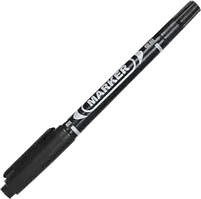 Маркер двосторонній перманентний (0.5 мм, 1 мм, чорний) Run Xuan RX-120-MC-BK