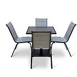 Набір стіл та стільці садових меблів "Палермо" Венге від Mix-Line, фото 2